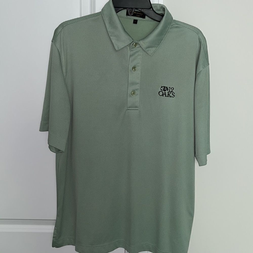 Pastel Performance famous 12 Oaks Raleigh NC area Golf Course Shirt L classic